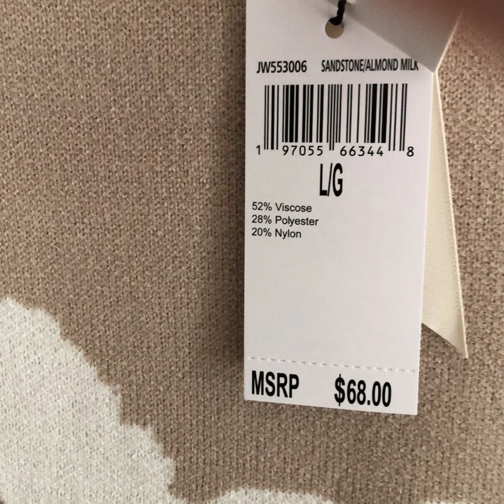 Jason Wu Tan Sweater with White Horse Design